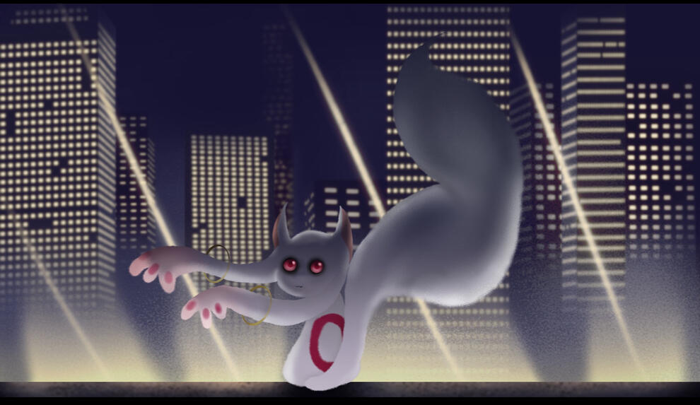 Madoka Magica Kyubey fanart