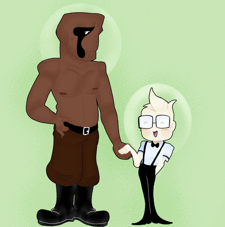 Dedan (OFF by Morist Ghost) + OC belongs to NeuroticArtist on ToyHouse!